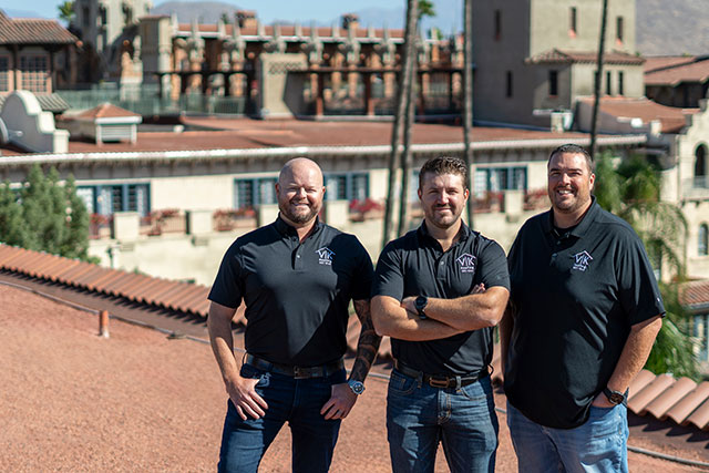 Team of contractors who managed the Mission Inn roof restoration project