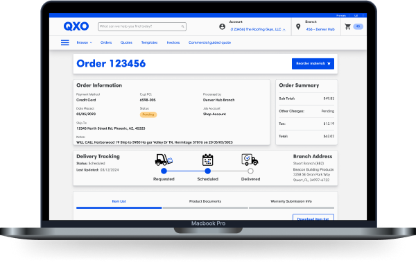 qxo delivery tracking